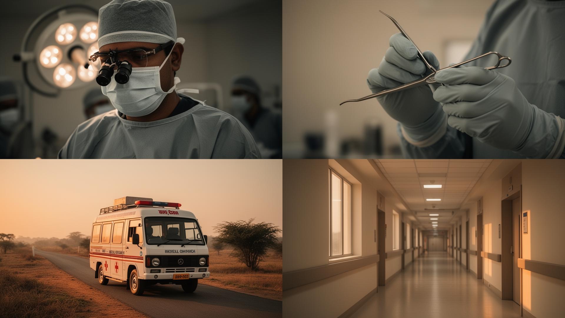 Institutional healthcare montage